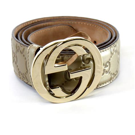 gg gucci belt shiny gold|gucci belt on model.